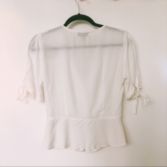 Topshop Peplum Blouse - 4 - Picture 3 of 4